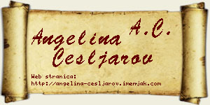 Angelina Češljarov vizit kartica